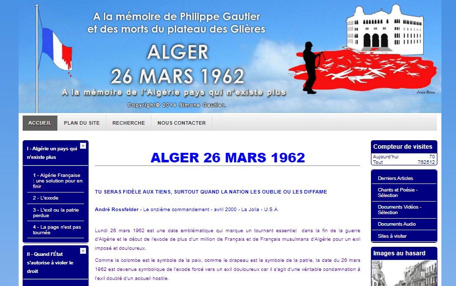 Alger 26 mars 1962 : fusillade de la rue d'Isly.