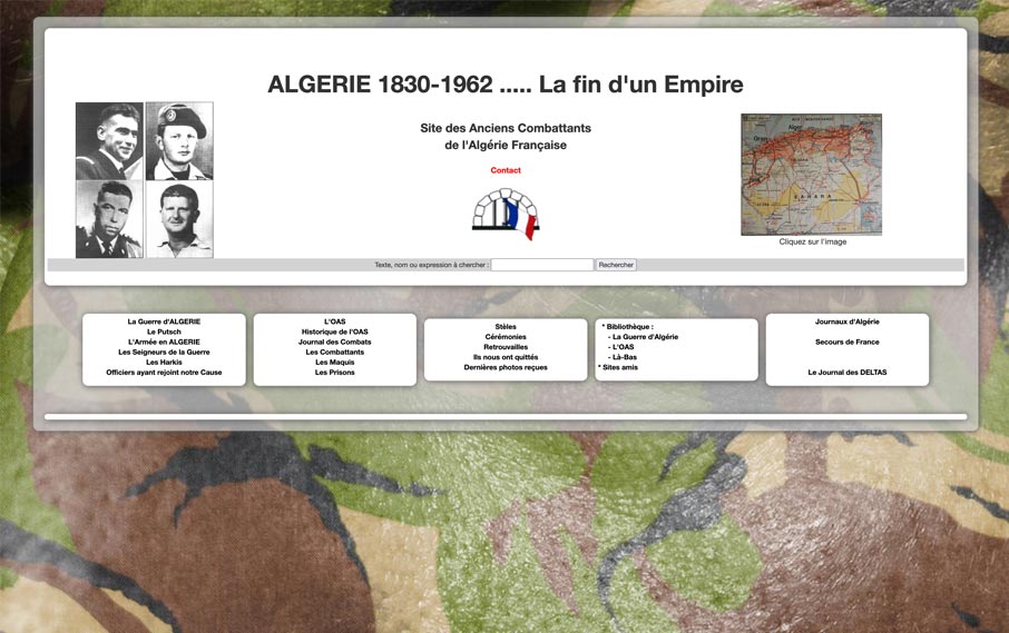 Présentation des évènements et de la résistance pendant la guerre d’Algérie.