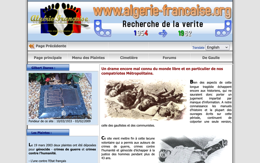 Algérie française : la vérité sur la guerre d’Algérie.