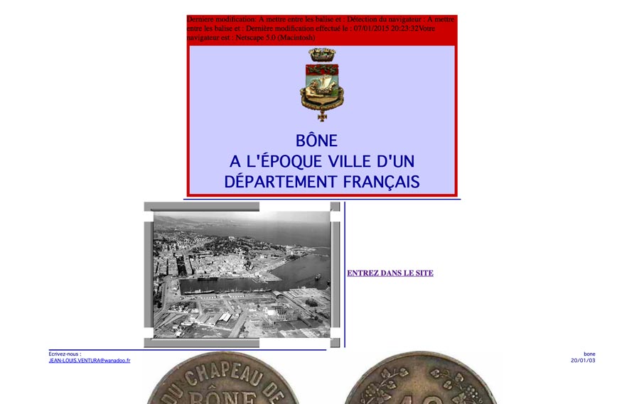 Souvenirs de la ville de Bône quand elle était un département français