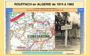 Les origines et la vie d’un village : ROUFFACH à 8 kilomètres de CONSTANTINE.