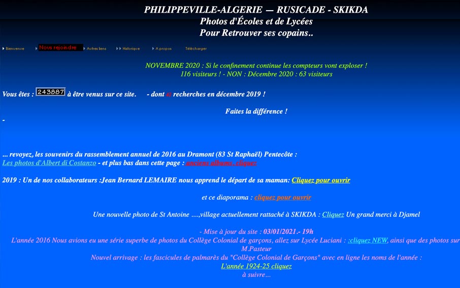 Anciens des écoles et lycées de Philippeville.