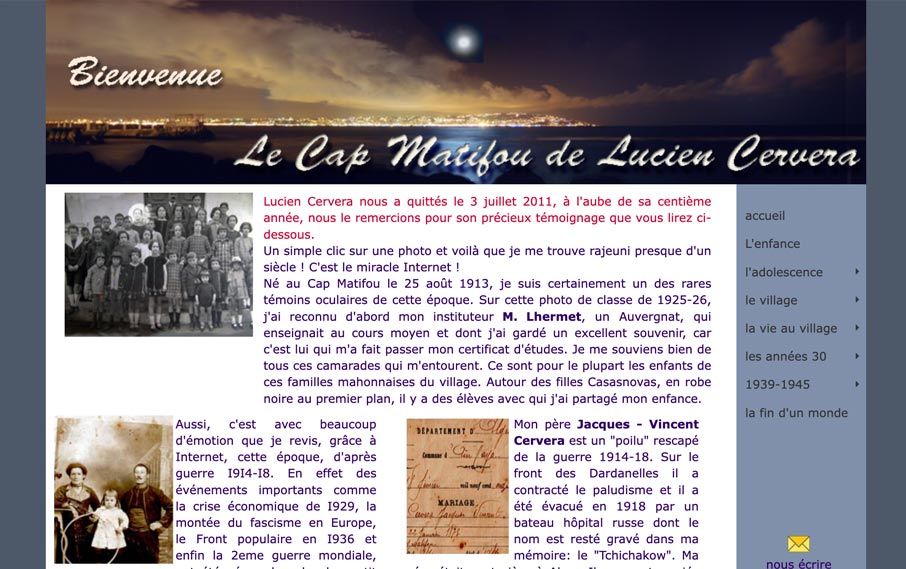 Cap Matifou, Souvenirs de jeunesse dans un village près d’ALGER