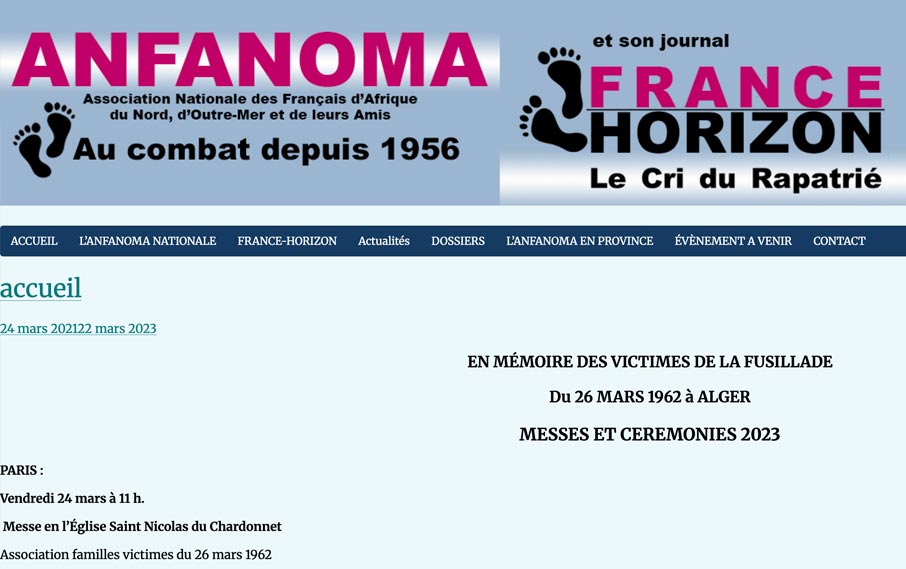 Association nationale des Français d’Afrique du Nord, d’outre-mer et leurs amis (A.N.F.A.N.O.M.A.)